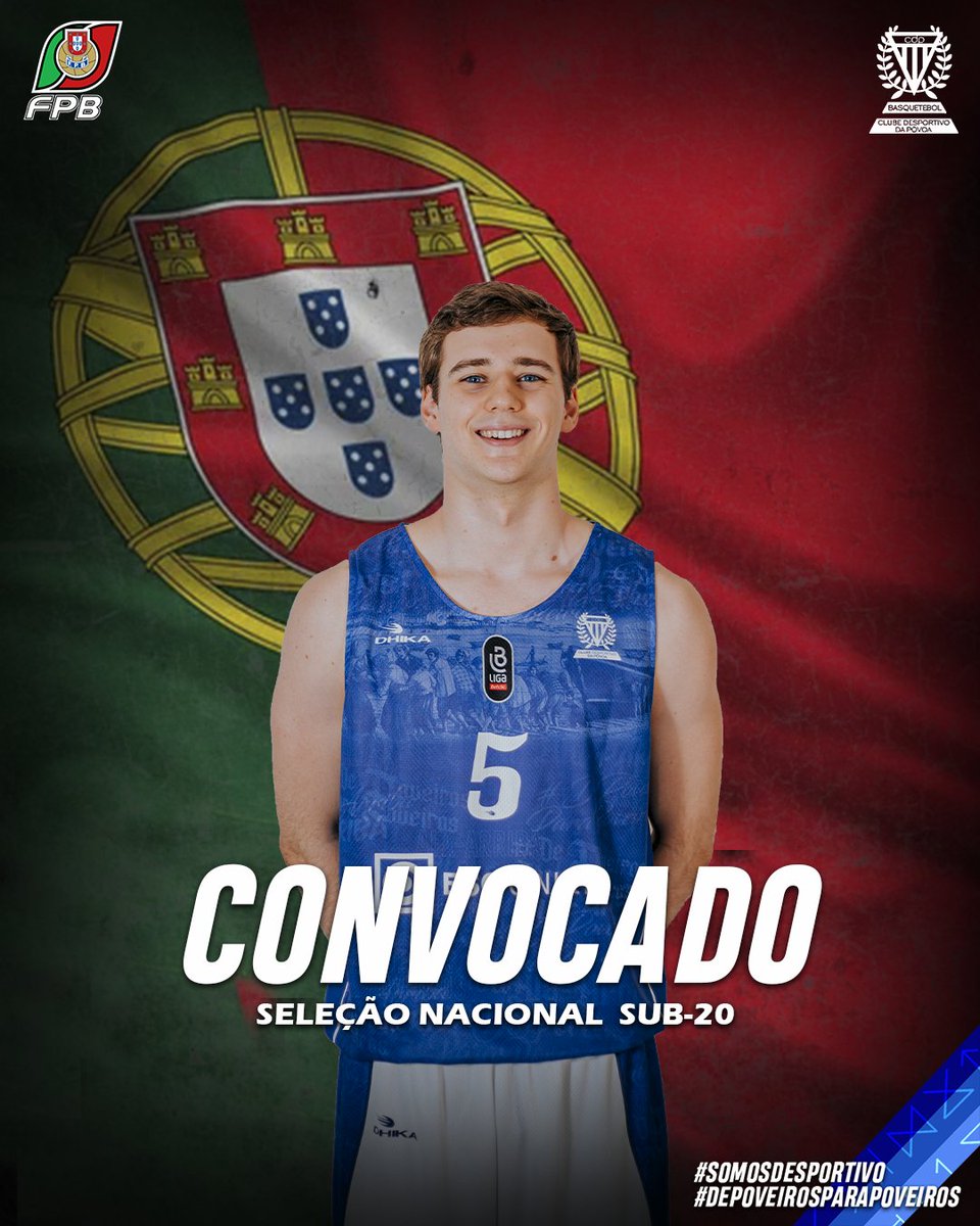 🇵🇹 𝙅𝙤𝙧𝙜𝙚 𝙍𝙤𝙙𝙧𝙞𝙜𝙪𝙚𝙨 𝘦𝘴𝘵𝘢́ 𝘤𝘰𝘯𝘷𝘰𝘤𝘢𝘥𝘰 𝘱𝘢𝘳𝘢 𝘰𝘴 𝘵𝘳𝘢𝘣𝘢𝘭𝘩𝘰𝘴 𝙙𝙖 𝙎𝙚𝙡𝙚𝙘̧𝙖̃𝙤 𝙉𝙖𝙘𝙞𝙤𝙣𝙖𝙡 de Sub-20 Masculina, 𝘤𝘰𝘮 𝘷𝘪𝘴𝘵𝘢 𝘢̀ 𝘱𝘢𝘳𝘵𝘪𝘤𝘪𝘱𝘢𝘤̧𝘢̃𝘰 𝘯𝘰 𝘾𝙖𝙢𝙥𝙚𝙤𝙣𝙖𝙩𝙤 𝙙𝙖 𝙀𝙪𝙧𝙤𝙥𝙖.

💙 𝗤𝗨𝗘 𝗢𝗥𝗚𝗨𝗟𝗛𝗢!