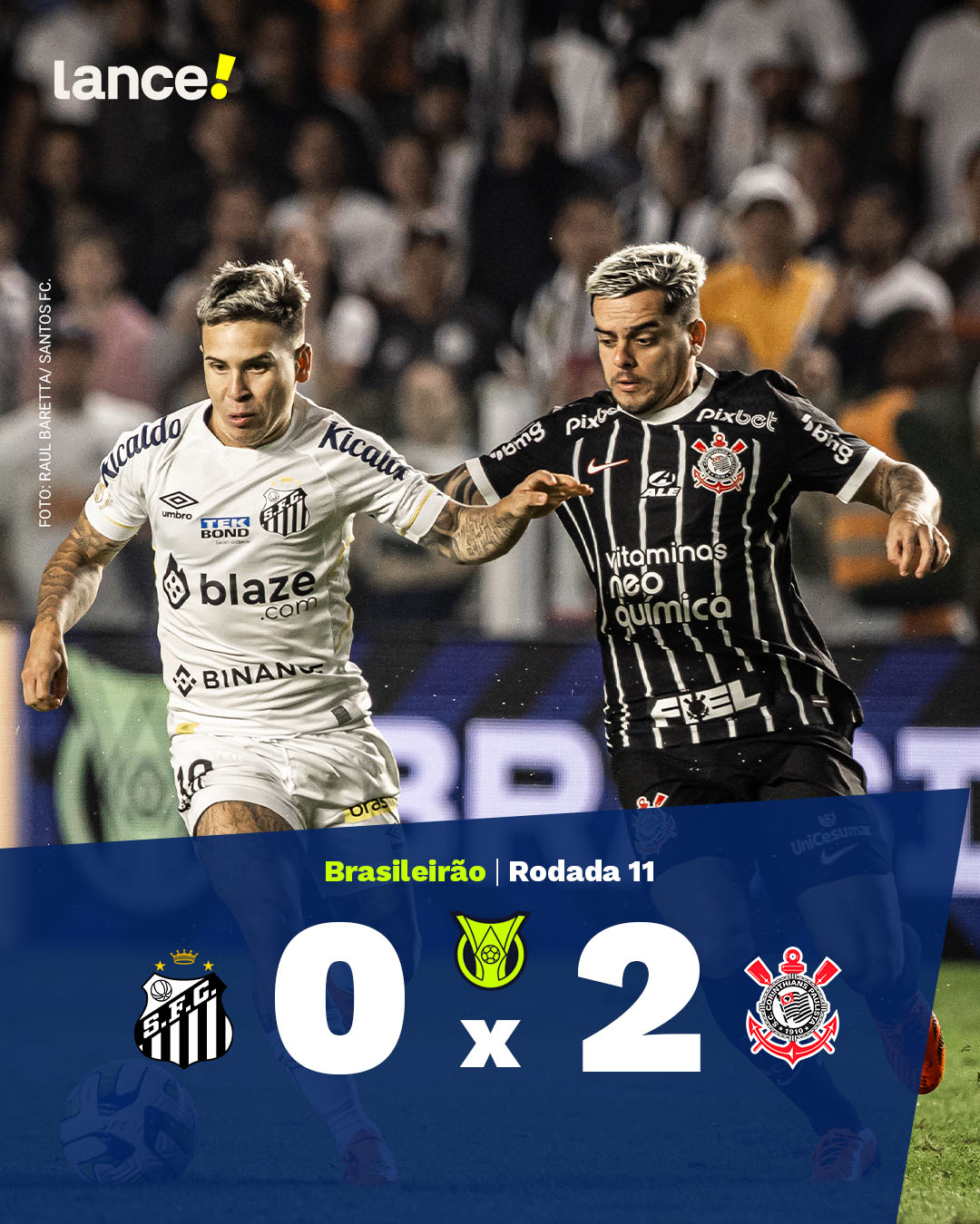 Em jogo encerrado por confusão, Corinthians vence clássico contra o Santos  pelo Brasileirão