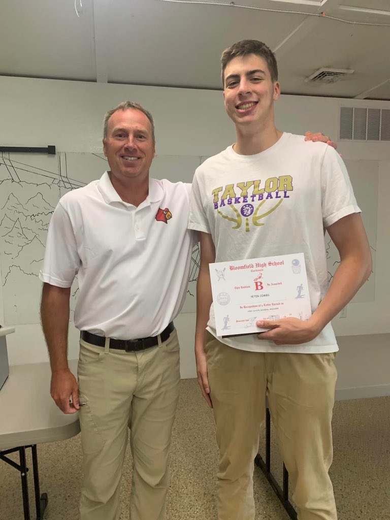 Peter Combs, State leader in dunks by a baseball manager, also turned out to be a pretty good JV baseball player.  Filled in several times which  allowed us to play.  Even made an appearance on the mound.  Big double at Shakamak won the game.  Won't mentioned strike %.
