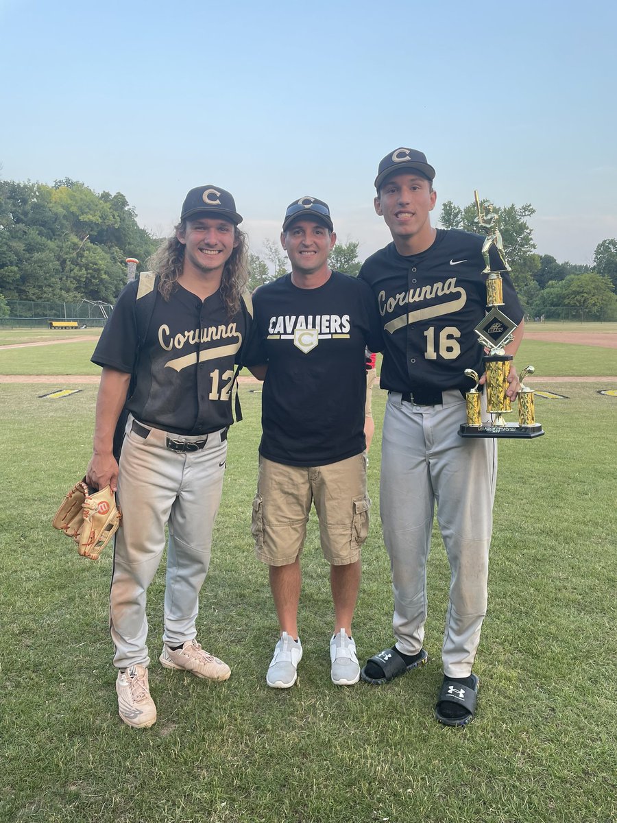 Corunna Baseball (@corunnabaseball) on Twitter photo Collin Thompson and Colby Ardelean represented Corunna well tonight in the Bruin All-Star game at Mott Community College. Colby was voted MVP of the Gold Team. Congratulations on outstanding high school baseball careers.
<a href="/BGreenReports/">Brandon Green🍀</a> <a href="/SamAliSports/">Sam Ali</a> <a href="/brian_calloway/">Brian Calloway</a> <a href="/ArgusPreps/">Argus-Press Sports</a> Collin Thompson and Colby Ardelean represented Corunna well tonight in the Bruin All-Star game at Mott Community College. Colby was voted MVP of the Gold Team. Congratulations on outstanding high school baseball careers.
<a href="/BGreenReports/">Brandon Green🍀</a> <a href="/SamAliSports/">Sam Ali</a> <a href="/brian_calloway/">Brian Calloway</a> <a href="/ArgusPreps/">Argus-Press Sports</a>