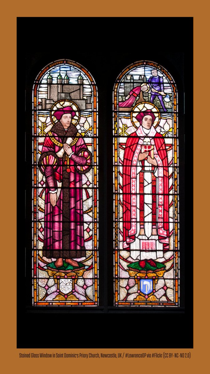 'Saints John Fisher and Thomas More, Pray for Us! #SaintsoftheDay #OrateProNobis

📷 Stained Glass Window is in Saint Dominic's Priory Church in Newcastle, UK / #LawrenceOP via #Flickr. #Catholic_Priest #CatholicPriestMedia