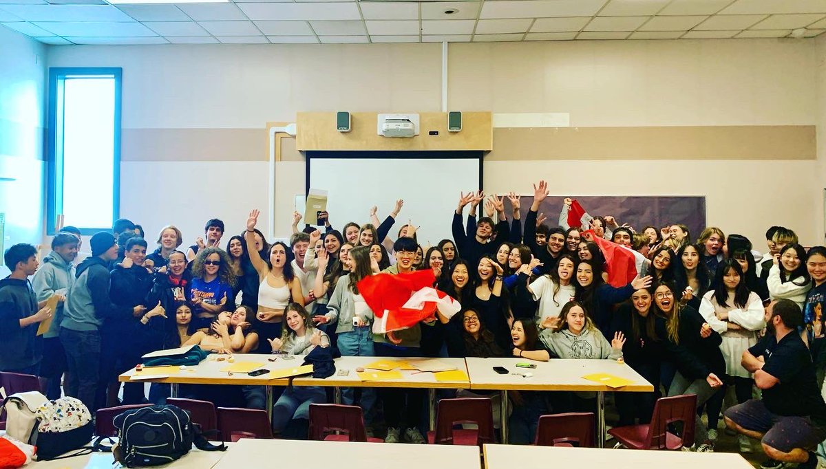 We will be so sad to say good-bye to our International students who are leaving next week! Thank you for being amazing members of our school community. You will always be Esquimalt High students! 
Safe travels. ❤️🇨🇦 #goodbye #thankyou <a href="/studyinvictoria/">Study in Victoria</a> <a href="/sd61schools/">Greater Victoria School District</a>