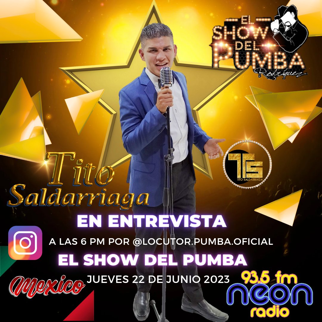 locutorelpumba's tweet photo. Llega por instagramlive @titosaldarriaga a entrevista por #elshowdelpumba síguenos estará increíble . https://t.co/ed0rVpFeQX