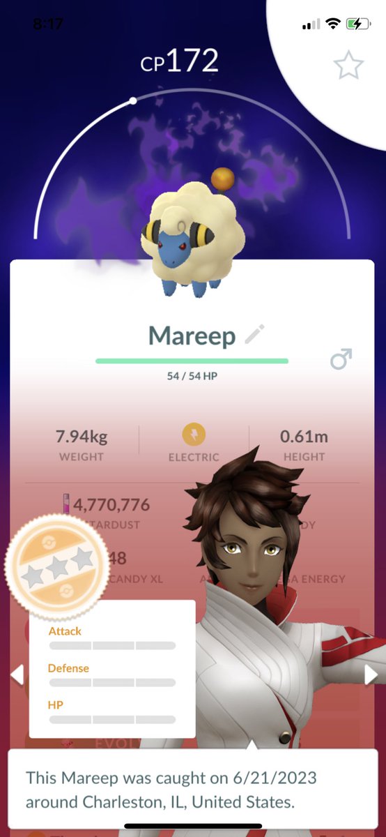 Malray7's tweet image. Also, look at this little guy 🥰 #Shanundo #Mareep #PokemonGO