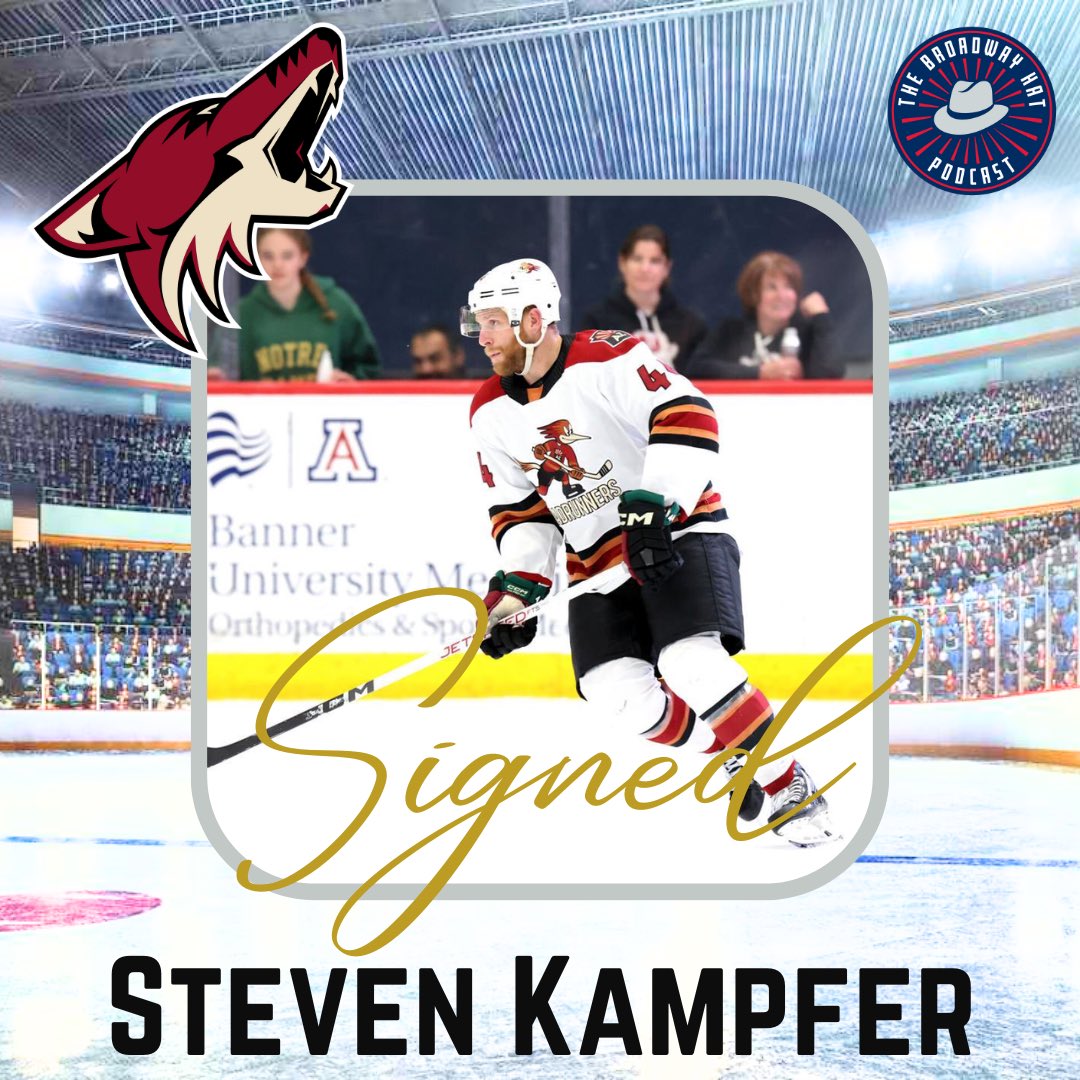 Congratulations to recent guest Steven Kampfer on re-signing with the Arizona Coyotes! Next year with be @SteveKampfer47 15th pro season! It you haven’t heard out interview with Steven go check it out!
Episode Link⬇️￼
apple.co/42p18k6
#Yotes #nhl #nft @LockerToken