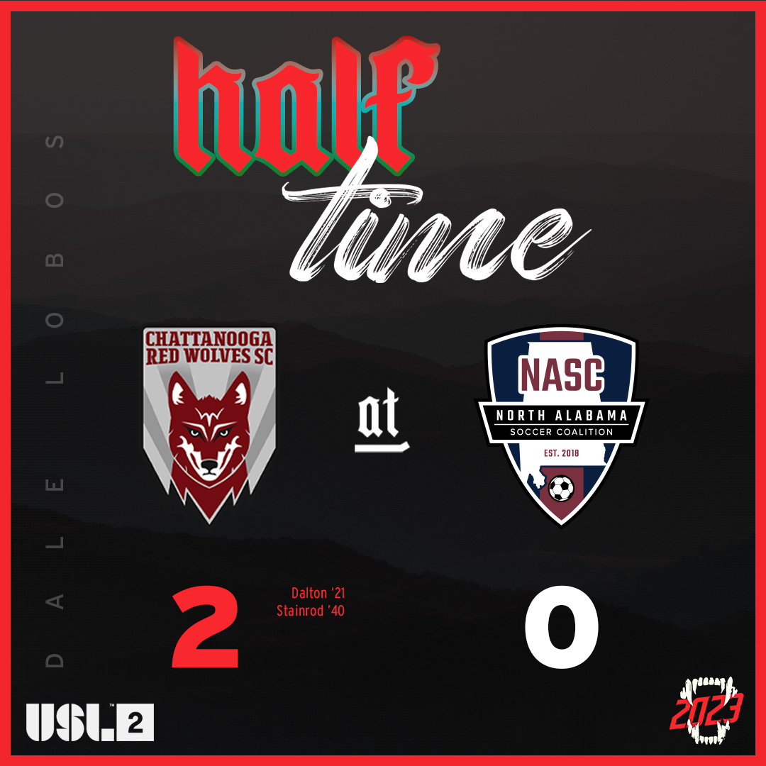 HT | Two goal lead at the half 👊

#DaleLobos 🔴🐺 #DaleDalton
