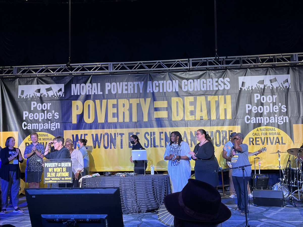 Huge props to the folks at @KairosCenterNYC and <a href="/BRepairers/">Repairers of the Breach</a> for an inspiring, grounding, sobering, educational, and joyful #moralpovertyactioncongress. We are fired up and ready for the next steps in our fight to end #DeathByPoverty. 
<a href="/UniteThePoor/">Poor People's Campaign</a> 
#PoorPeoplesCampaign