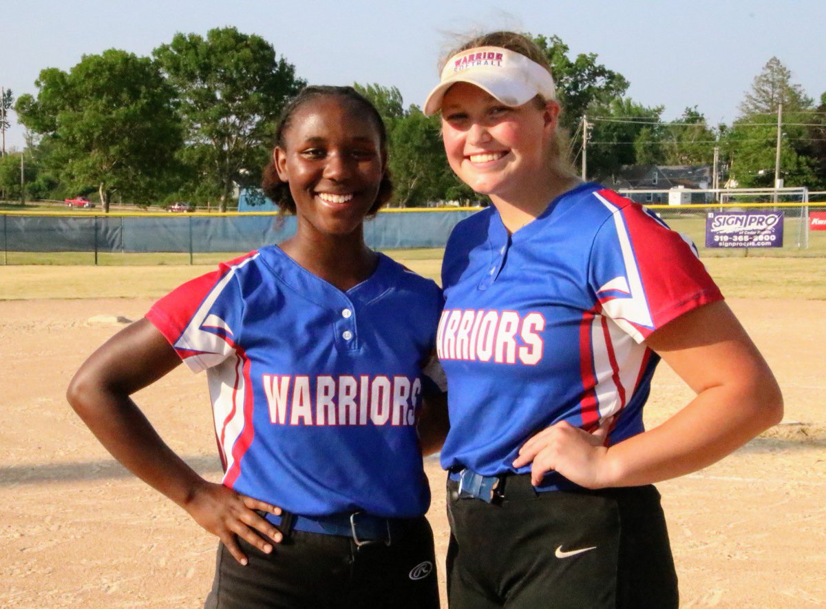 SoftballWash's tweet photo. Senior night tonight!  Thank you Ja’naya and Abby for committing the last 4 and 5 years to Warrior Softball! We are so proud of you! https://t.co/hCNBFOwbK4