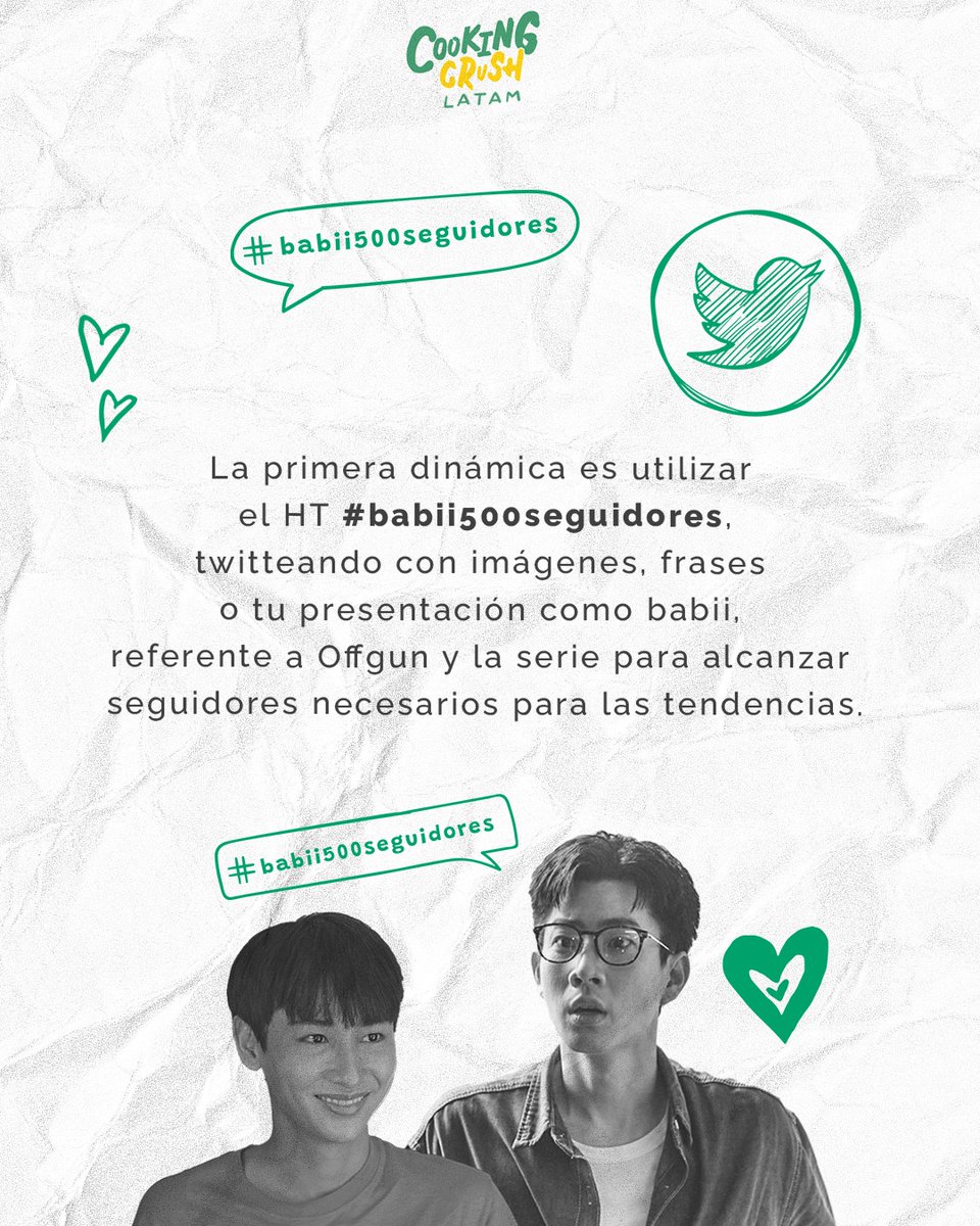 OffGun_Colombia's tweet photo. #ProjectsForOffGun By Latam
~ Somos un solo corazón que busca demostrar el amor que tenemos por OG 💚 ~ Como páginas y fanclubs de Latam de OffGun, nos unimos y planeamos una serie de proyectos para la próxima serie de los chicos #CookingCrushSeries #กันอรรถพันธ์
#ออฟกัน https://t.co/DkFy0sog6I