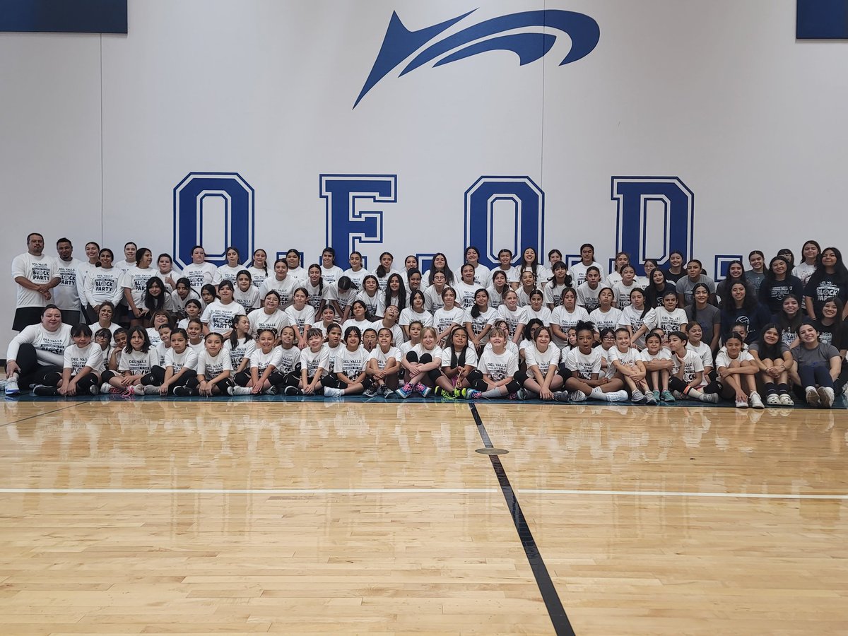 DelVolleyball's tweet photo. Great volleyball camp at DV middle. Thank you to all of you that helped make it happen and thank you to all that participated. https://t.co/CLI4zdPXGZ