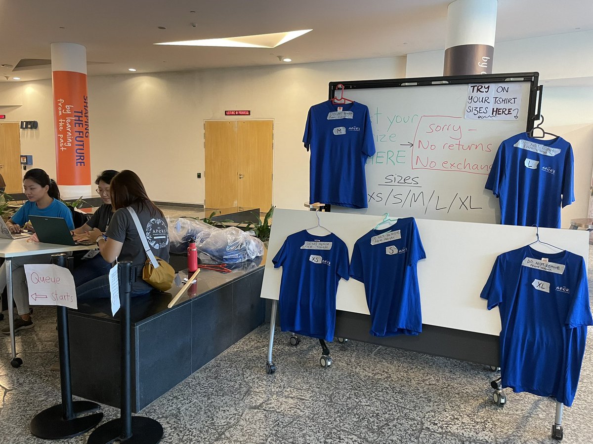#ICYMI Don’t forget to drop by our counter (near LT51) to grab your conference limited tee shirts! Sizes are limited!

#APCRS2023 #CoralReefs #Singapore