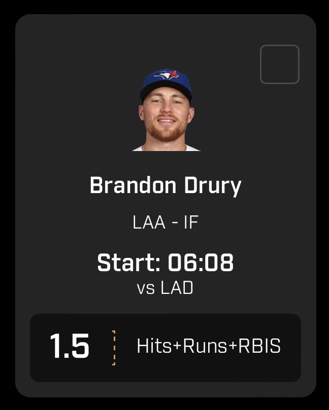 He’s going yard tonight.