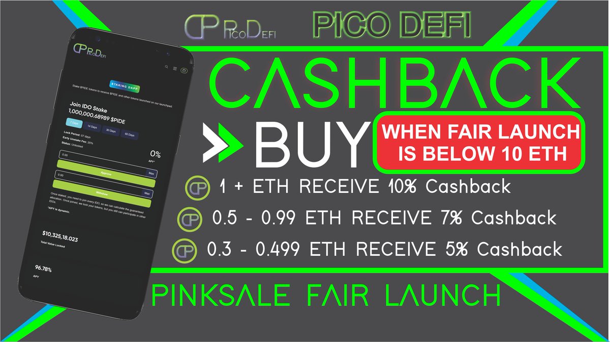 ⚪️ Fair Launch Link: pinksale.finance/launchpad/0x4b…

⏰Time: Thurs. 22nd 1PM UTC - Sun 25th June 3PM UTC

#CryptoNews #Giveaway #Crypto #BTC #ETH #Pinksale #Presale #Airdrop #NFTs #BAYC #bullrun #