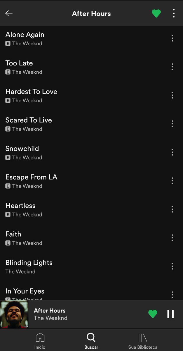 não decorei a tabuada, mas decorei esse álbum do The Weeknd inteiro.