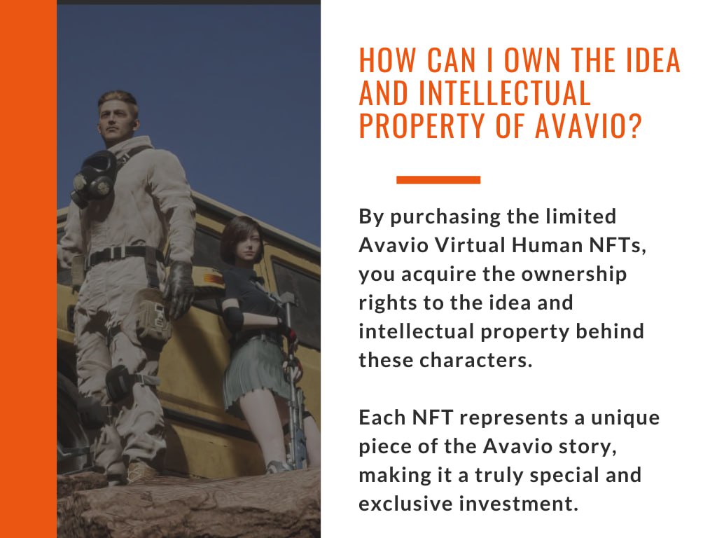 Avavio_Official's tweet photo. Most frequently asked questions about Avavio. Yes you can Own the idea. Own a story. Own a celebrity. Own a piece of history!
You can now purchase this virtual human NFT at https://t.co/eXt49XqKzL π
#avavio #virtualhumannft #nft #nftsale #nftcommunity #blakeray https://t.co/14vP4RHQiZ