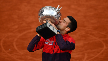 FcampsK's tweet photo. Con el Grand Slam número 23 conquistado la semana pasada por @DjokerNole en @rolandgarros, rompió el récord de más Grand Slams ganados por un tenista masculino. Esté hito es uno de los más grandes en la historia actual del deporte 🎾 https://t.co/EuT0iJ32Xt