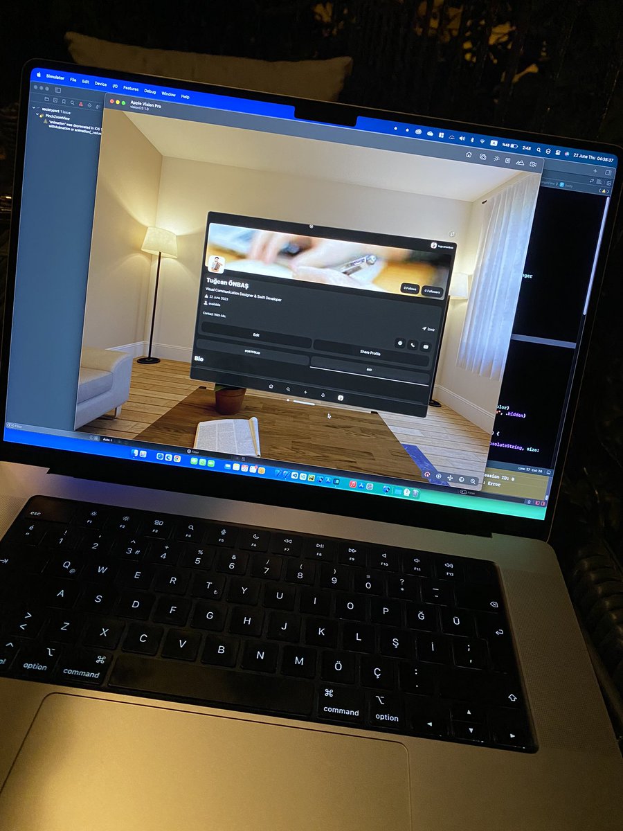 tgcn_dev's tweet photo. Let’s begin! #VisionPro #visionOS 😎 https://t.co/GvNDDrDK29