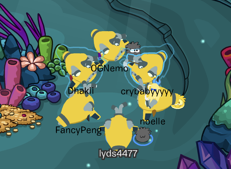 encyclolydia's tweet photo. happening now on club penguin: penguins dressed as submarines come together to discuss the Tragedy https://t.co/WrOUkTlNBB