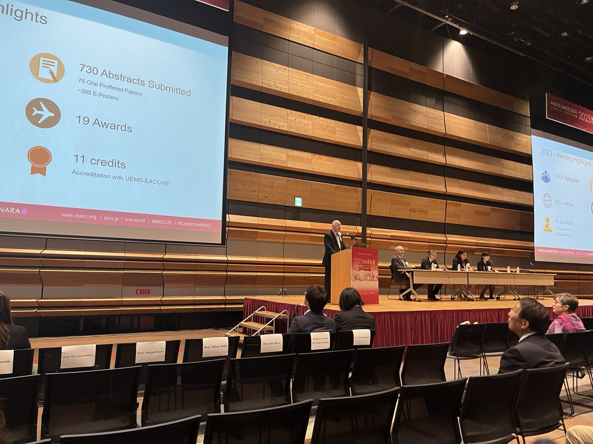 CancerCareJASCC's tweet photo. Welcome to Nara !
Opening ceremony MASCC/JASCC/ISOO 2023
#MASCC23
#JASCC23
#CancerCareMascc
#CancerCareJASCC https://t.co/m31QeIHVpT