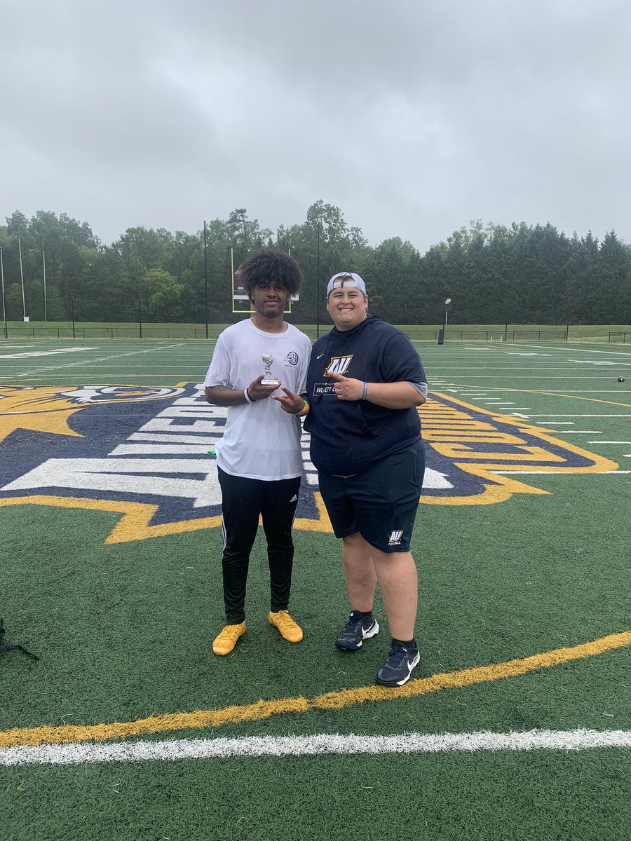 i had a great camp at Averett today, preciate y’all for inviting me. i learned a lot and even showed out for offensive mvp !! <a href="/Coach_Wilson27/">Coach Wilson</a> <a href="/itscoachb__/">Coach Browning</a> <a href="/CoachJackson89/">Jamir Jackson</a> <a href="/Stephen04231781/">Stephen Fisher</a> <a href="/NCHSBlueSheet/">North Carolina HS Football Recruiting Blue Sheet</a> <a href="/coachphenry/">Coach-Patrick Henry</a> <a href="/CoachWills88/">Tyler Wills</a> <a href="/AverettFootball/">Averett Football</a>
