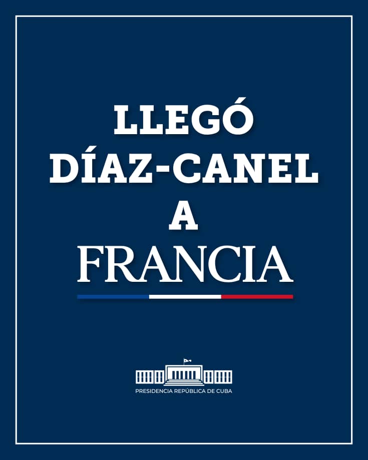 TeresaBoue's tweet photo. Nuestro presidente @DiazCanelB llegó a Francia, para participar en la Cumbre para un Nuevo Pacto Financiero, a nombre del grupo de los 77 + China, los días 22 y 23 de junio. 
#DiazCanelEnFrancia 🇨🇺 🇫🇷 #CubaEsAmor https://t.co/Krof9jceiZ