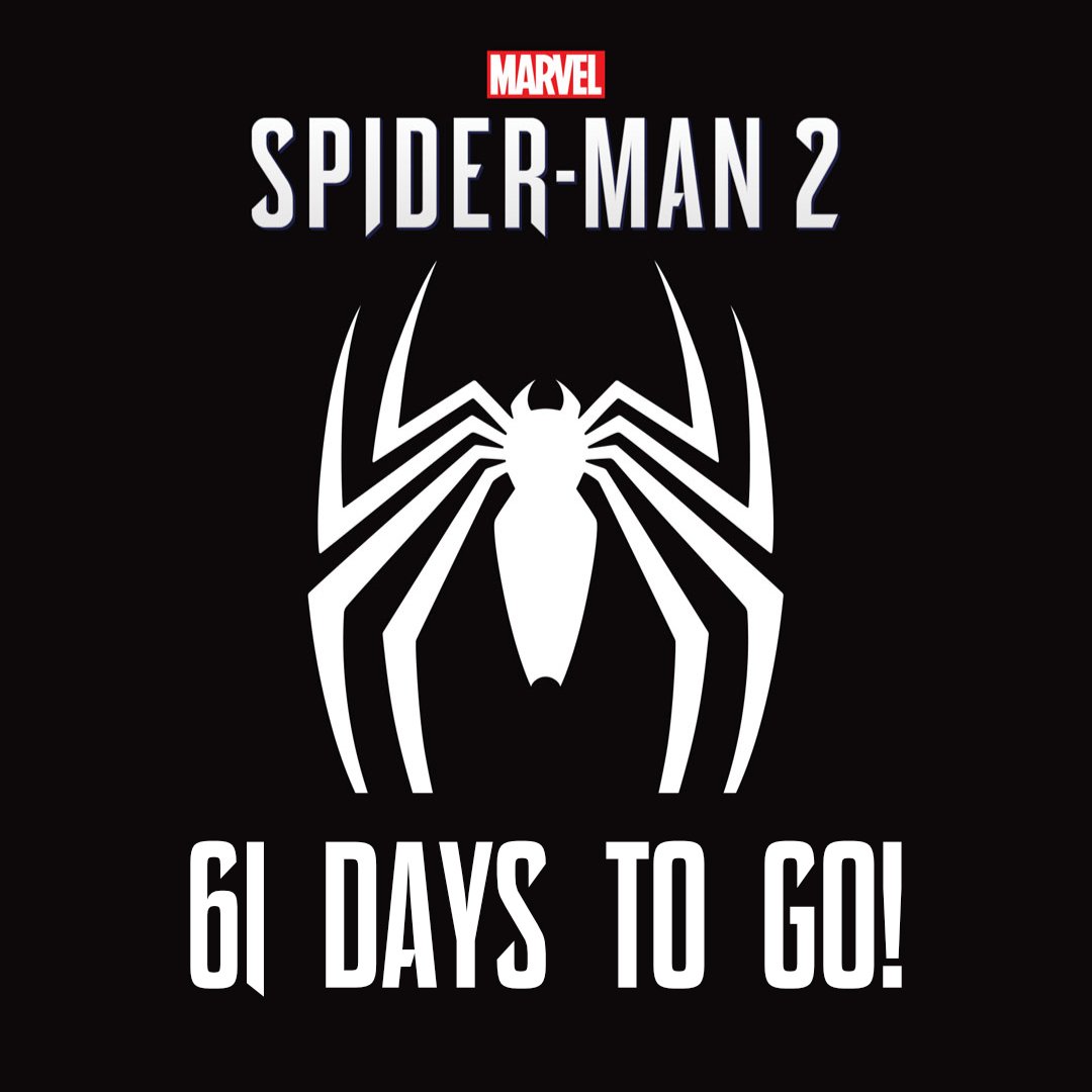 SpiderManIntel's tweet photo. Marvel's Spider-Man 2 swings onto PS5 in 61 days! https://t.co/rL5OPihOvP