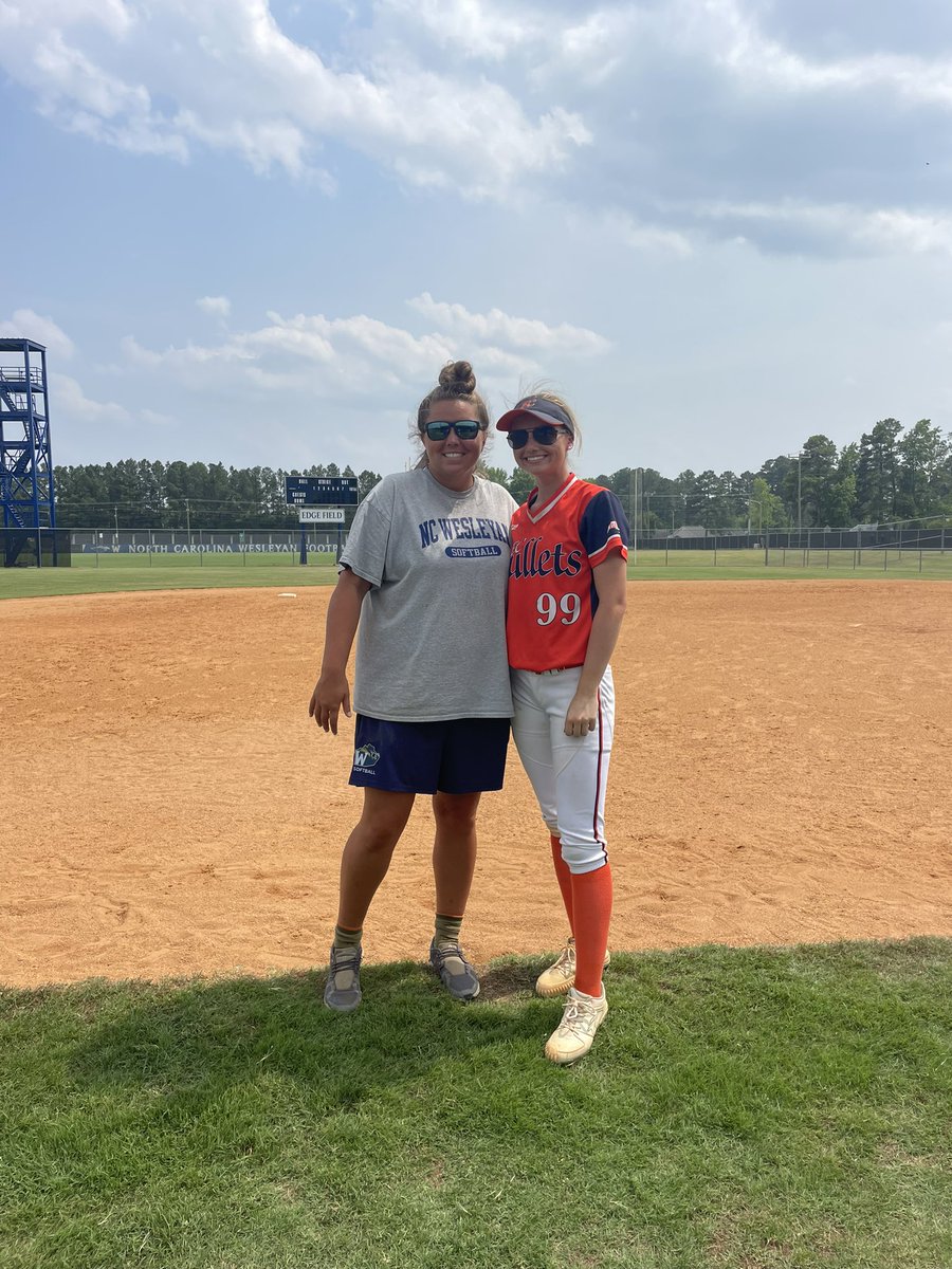 samhughson_2024's tweet photo. What a great camp at Wesleyan University on Monday!!! I had a great time getting to learn from players and coaches and enjoyed getting to show them what I can do!! #readytogoback @NC_Wesleyan_SB @Coach_M_Booth @ecbulletsthorpe https://t.co/6TyWpKYdIh