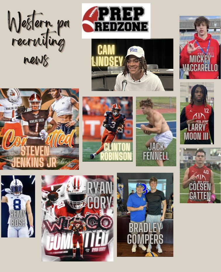 Western PA Recruiting News: Pt 1

@cx_lindsey 
@RyanCory15 
@clintonrob3 
@stevenjenkinsJ1 
@RemyBose1 
@MickeyVac
@JackFennell19 
@Colsen_Gatten 
@GompersBradley 
@Larry_Moon3 

prepredzone.com/2023/06/wester…