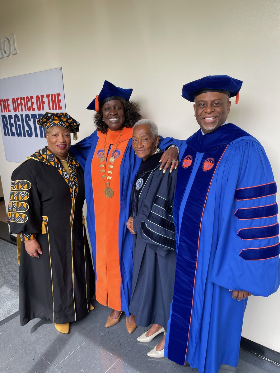 BMCC President Dr. Anthony E. Munroe attended
@CUNYkcc 58th Commencement Ceremony. 

Photo: Dr. Patricia Ramsey, @NewsatMedgar Medgar Evers College President, Dr. Claudia V. Schrader, @CUNYKCCPres, and @CUNY Board of Trustee Una T. Clarke.

#KCCGrads2023 
#StartHereGoAnywhere