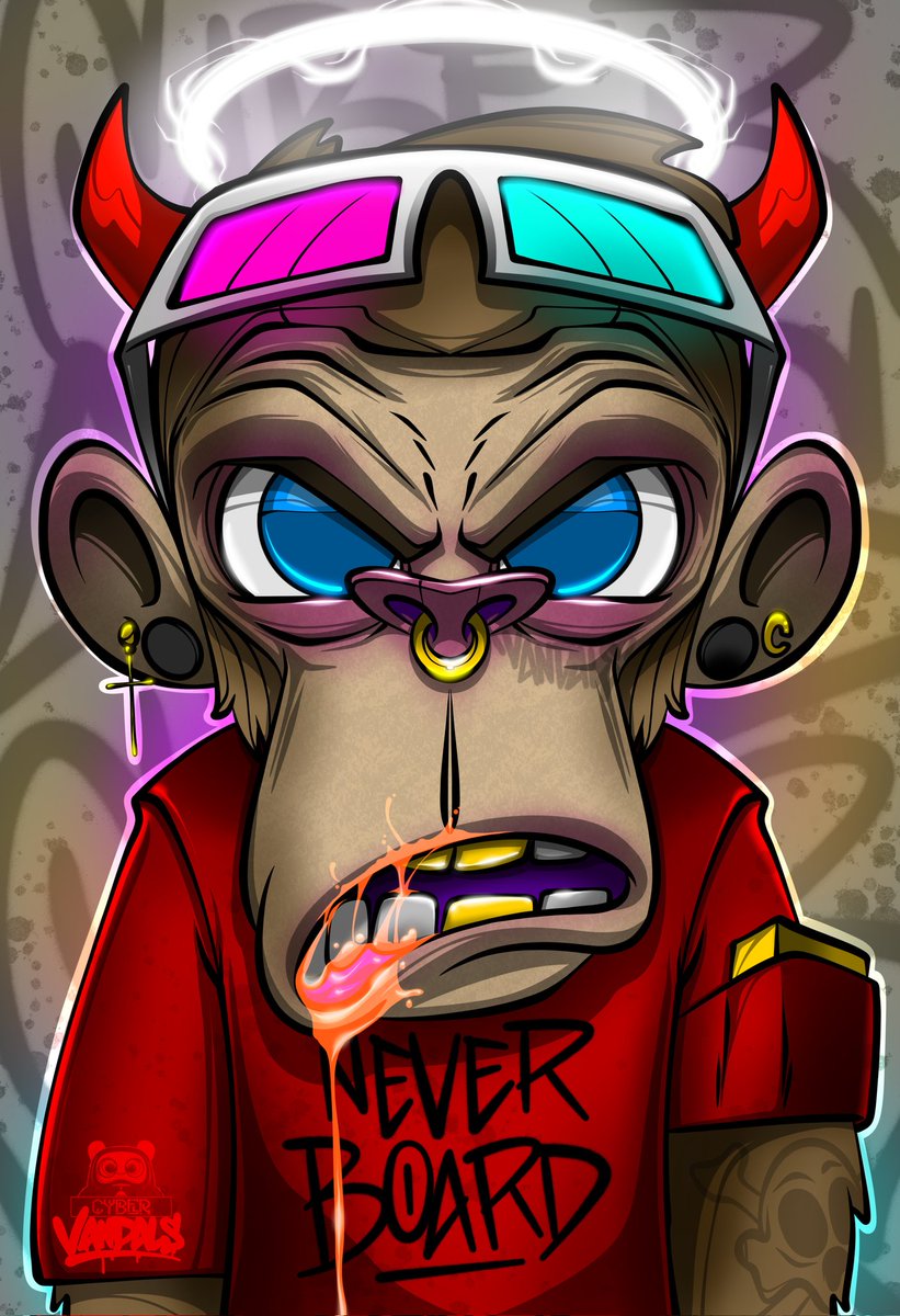 I'm going crazy for apes!

Traded for the #1 mint "APE FACE" from <a href="/Cyber_Vandals/">Cyber Vandals Official</a> today! It's on display in my onenumb.er gallery on <a href="/WAX_io/">WAX</a>!