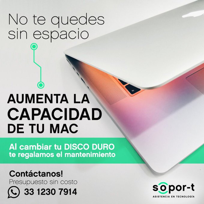 No te quedes sin espacio, dale vida a tu #mac aumentando su capacidad, o actualizado su disco duro, cotiza sin costo, #Mantenimiento #Gratis #zapopan #Guadalajara #preciosbajos #Descuentos 
<a href="/TeloVendoGDL/">Te lo Vendo GDL</a> <a href="/VivirGDL/">Vivir Guadalajara (Usa el 😷 en lugares cerrados)</a>