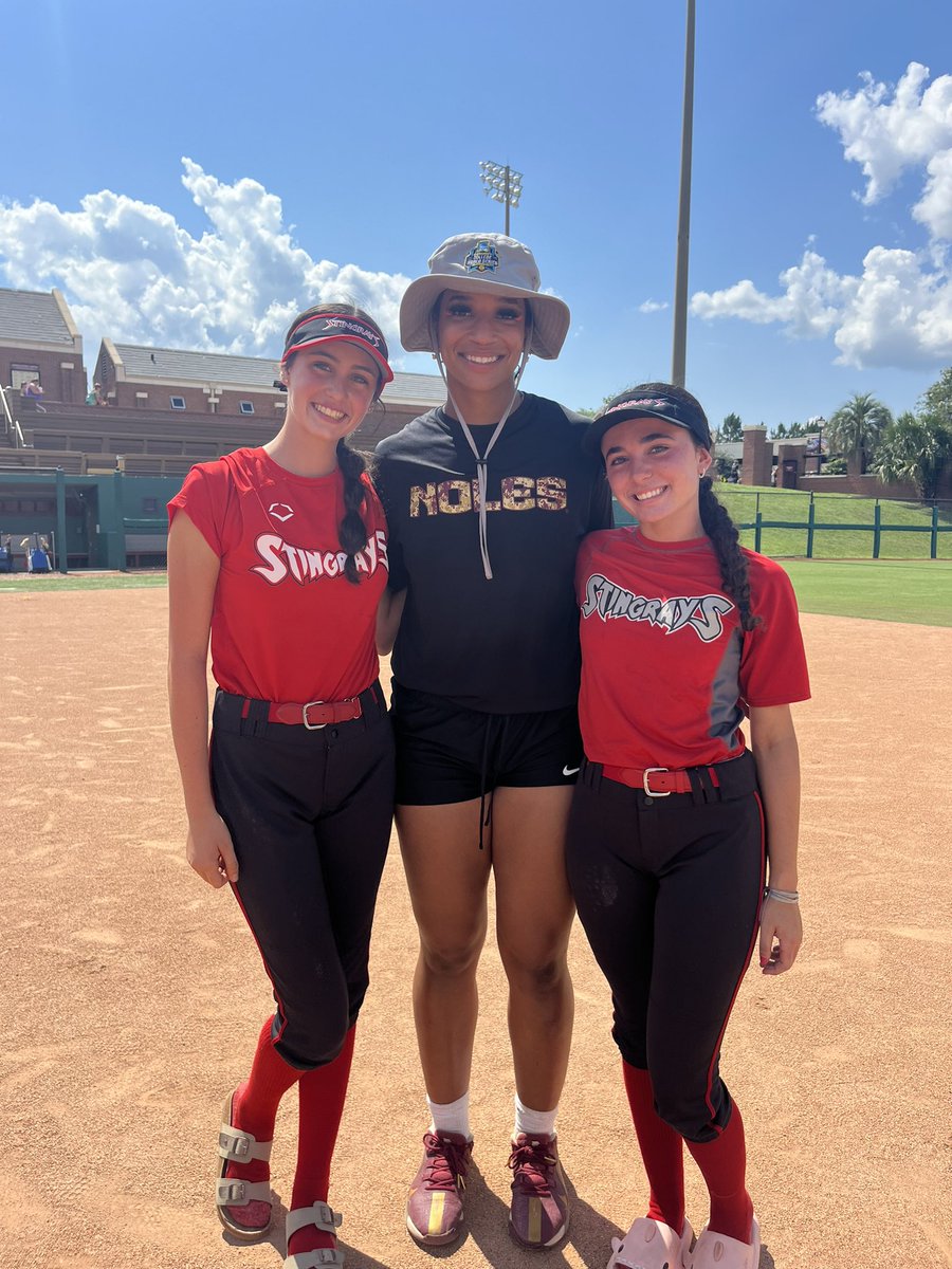 reese_chesney's tweet photo. Thank you @FSU_Softball for an incredible opportunity to learn new things and to help develop my skills. I had an amazing time and loved meeting you all. #StingrayNation #FSU #recruting @Coach_Alameda @305Stingrays https://t.co/QVjvFlUMph