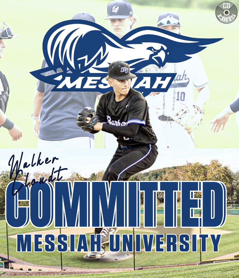 I am blessed to announce  that I’ll be continuing my academic &amp; baseball career at <a href="/MessiahBaseball/">Messiah University Baseball</a> . Thank you to my coaches, to <a href="/FCA_TCoast/">TreasureCoast_FCA</a> , &amp; to a generous community for being an integral part of my developmental journey. Glory to God! <a href="/MBAScoutTeam/">MBA Baseball</a> <a href="/BTBEARSBASEBALL/">Bartram Trail Baseball</a>