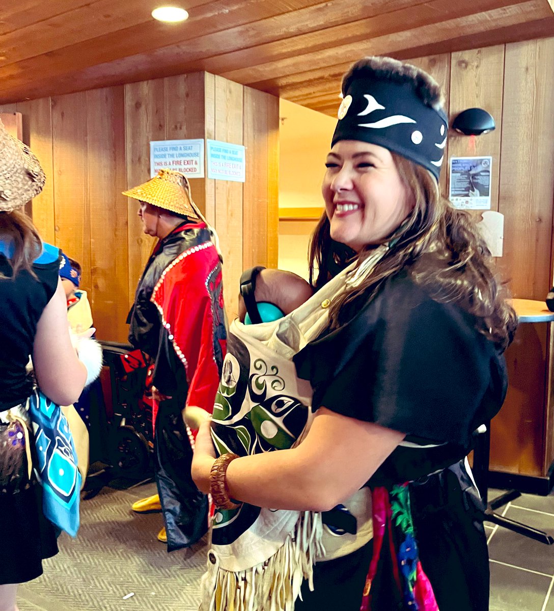 Tayāna Copper- Jane✨

Baby girl, you will know who you are; your lineage, where you come from, your rights and responsibilities. You will be a proud Daklaweidi Shaa! 

A Southern Tutchone, Tlingit, Kanien'kehá:ka little human!

Ps. Today we Danced! 🤍

#NIPD2023 #INDIGENOUS