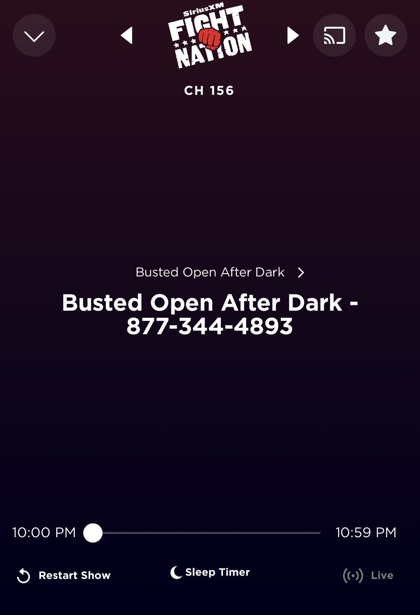 listenin’ from my couch in NJ to <a href="/bullyray5150/">Bully Ray</a> on <a href="/BustedOpenRadio/">SiriusXM Busted Open</a> FTW #bustedopen247 #boad