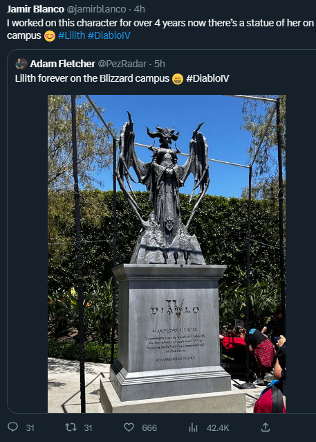 laoboq's tweet photo. @jamirblanco Caught it with the perfect amount of likes! A truly fantastic character! https://t.co/GnXRxhaVC8