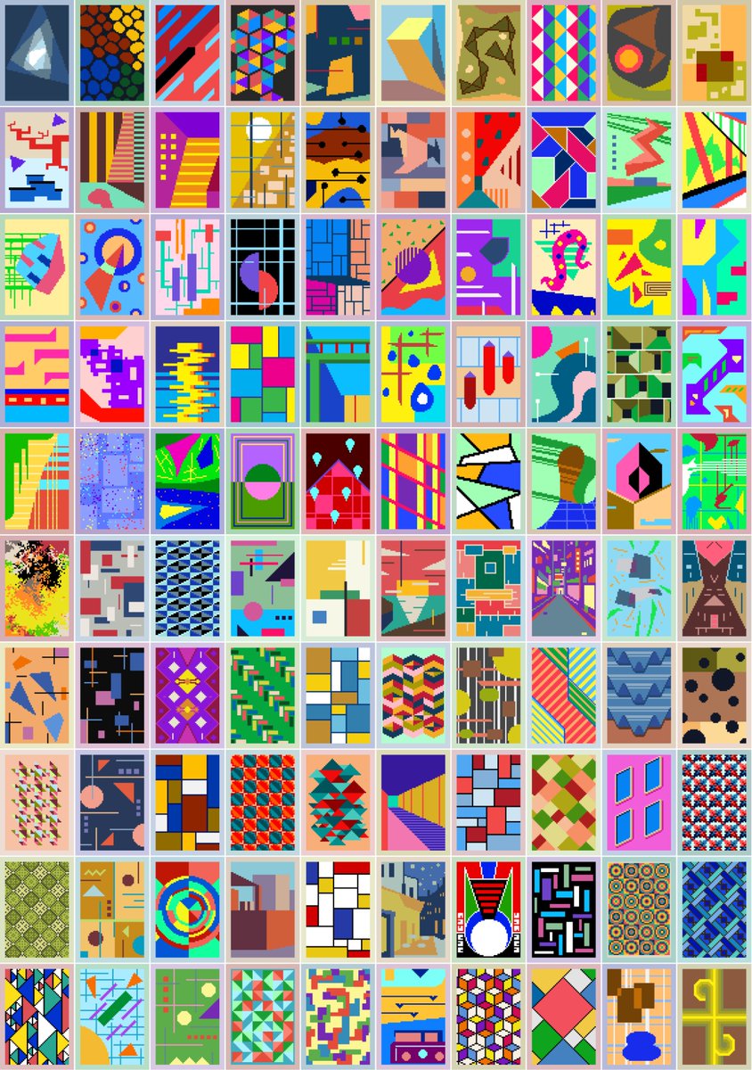 While there's so much attention to Elena's thing, I wanted to use this as an opportunity to promote my project that she was trying to copy 

@abstraordinals is a collection of 100 abstract digital artifacts inscribed on BTC. 

If you care about art, not hype - you will like it