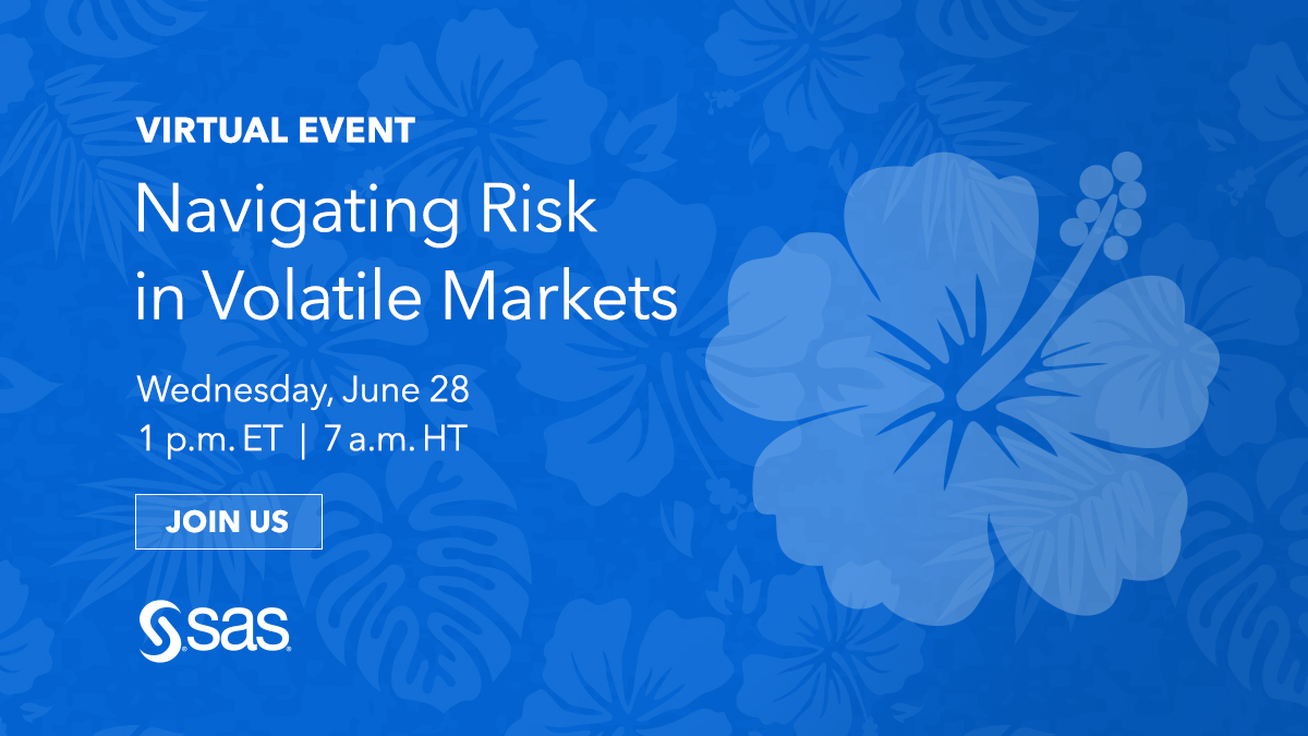 Since SAS acquired Kamakura a year ago, much has been done to manage risk for financial firms. 
Join us for this June 28 live-stream event:
•Latest trends in #creditrisk & #ALM.
•Managing liquidity in uncertain markets.
•Current research. 
 linkedin.com/events/navigat…