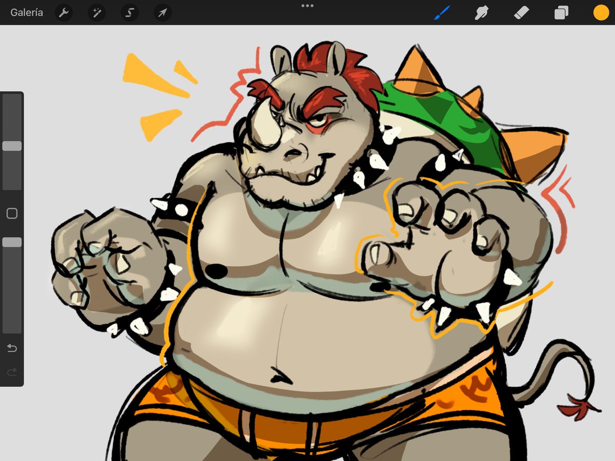If Mario it’s a elephant, I think Bowser would be a Rhino 🦏