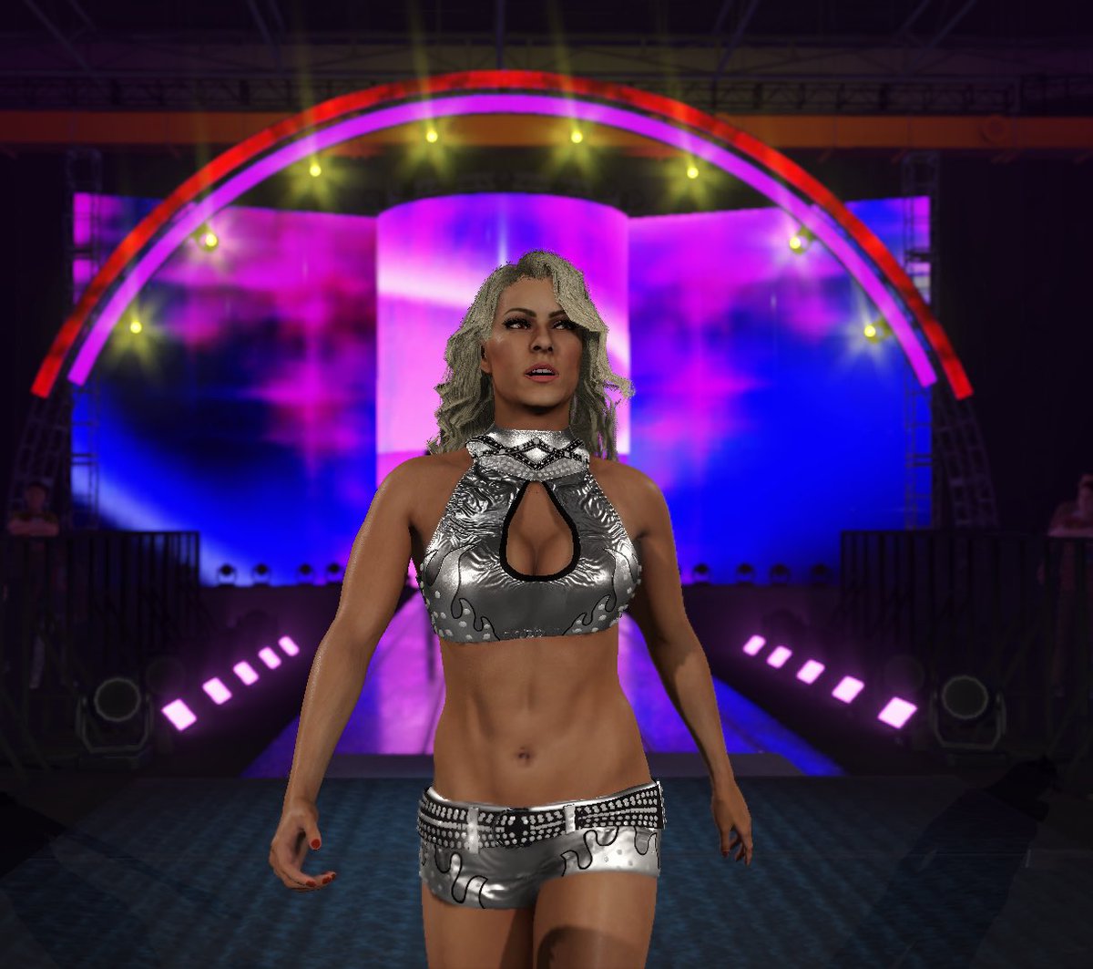Maryse Alt attires will probably be the first thing I release. Imma make two more of her gears #WWE2K23
