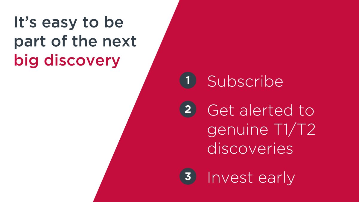 DiscoveryAlert's tweet photo. It couldn't be easier, or less time-consuming to be part of the next big discovery.
Leave the groundwork to Discovery Alert and get alerted immediately via text and email when we find something that meets our high-level criteria.
https://t.co/QsIAo23svZ
#discoveryalert #discoveryInvesting