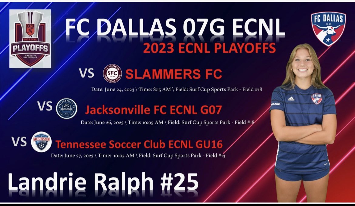 Landrie Ralph (@landrieralph) on Twitter photo Prepared and ready to battle it out in San Diego this week!! ✈️ 🌊@FCDwomen <a href="/FCDallas07gECRL/">FC Dallas 07/06G ECNL RL1</a> <a href="/ECNLgirls/">ECNL Girls</a> Prepared and ready to battle it out in San Diego this week!! ✈️ 🌊@FCDwomen <a href="/FCDallas07gECRL/">FC Dallas 07/06G ECNL RL1</a> <a href="/ECNLgirls/">ECNL Girls</a>