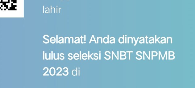 ourbiela's tweet photo. i'm happy for this, meskipun masih sedih gak lolos di pilihan pertama :') https://t.co/o2YJsz7HL5