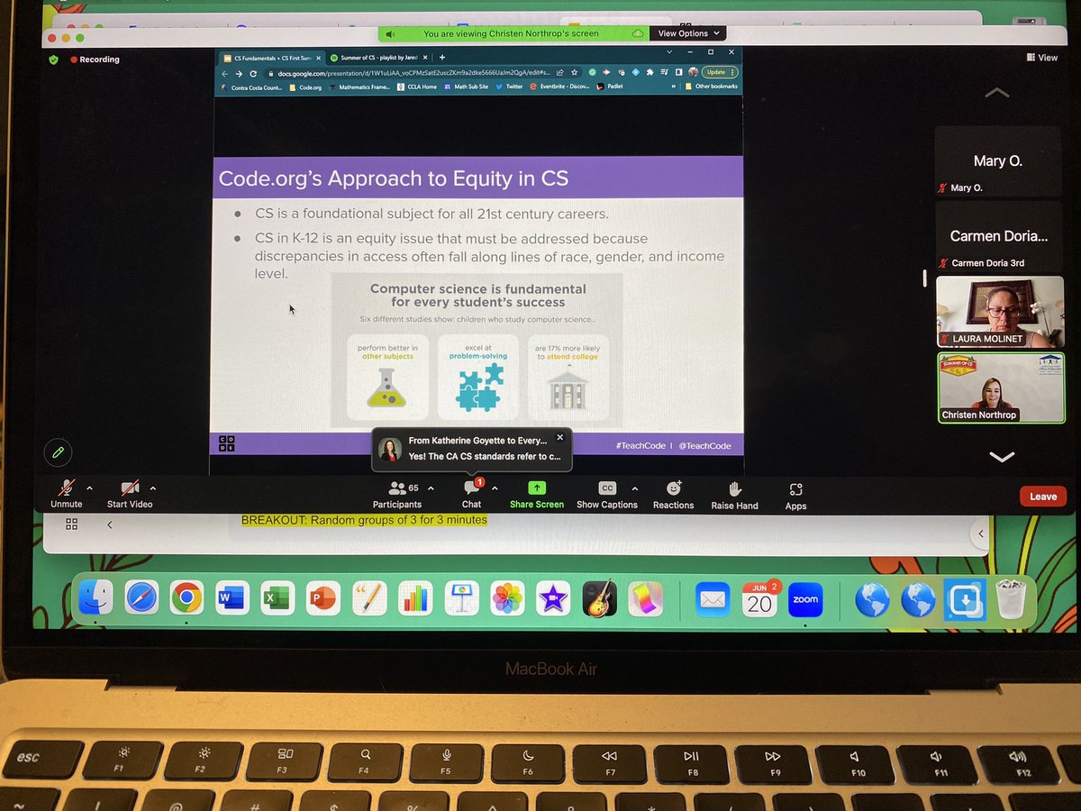 CarmenDoria15's tweet image. It’s the summer of CS! Inspired, motivated, equitable & inclusive.
#SeasonsofCS #CSSuperbloom #Teachcode