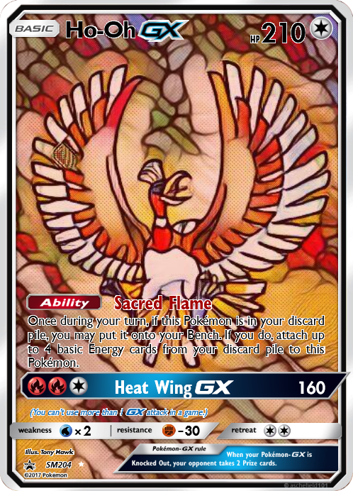 stiznerk's tweet photo. Stained glass Ho-Oh and Lugia. 🦃🦢 #PokemonTCG #Pokemon https://t.co/ARkKkkecjQ