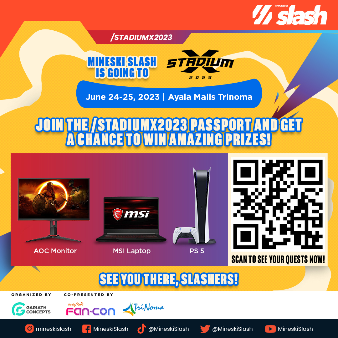 stadiumxgg's tweet photo. Did someone say giveaway? Yes! #StadiumX will be giving away amazing prizes in partnership with @MineskiSlash 

Register for Slash now 👉https://t.co/CnKfUCPdQ0
And visit the Stadium X Slash Event page 👉https://t.co/XBTyHYS3WO https://t.co/F3zUhGAz68