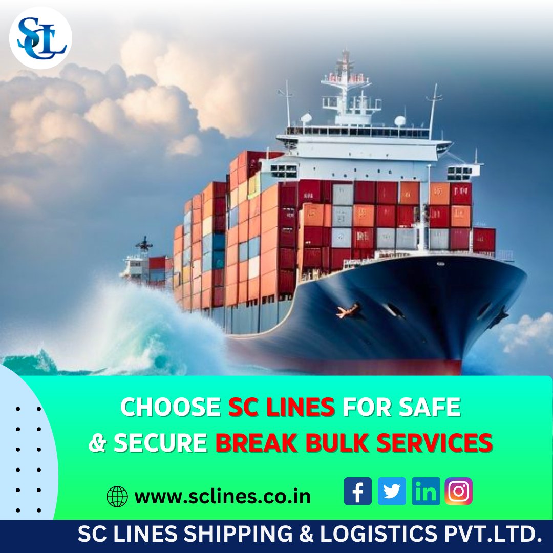 If you need to transport large, bulky items, SC Lines has got you covered!
#sclineshippingandlogisticspvtltd
#qualityservice #logisticsmanagement
#cargoshipping 
#breakbulk #heavyequipment
#oceanfreight #shippers
#shipping #containershipping
#importexport #worldwideshipping