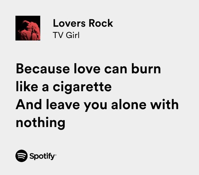 tv girl / lovers rock