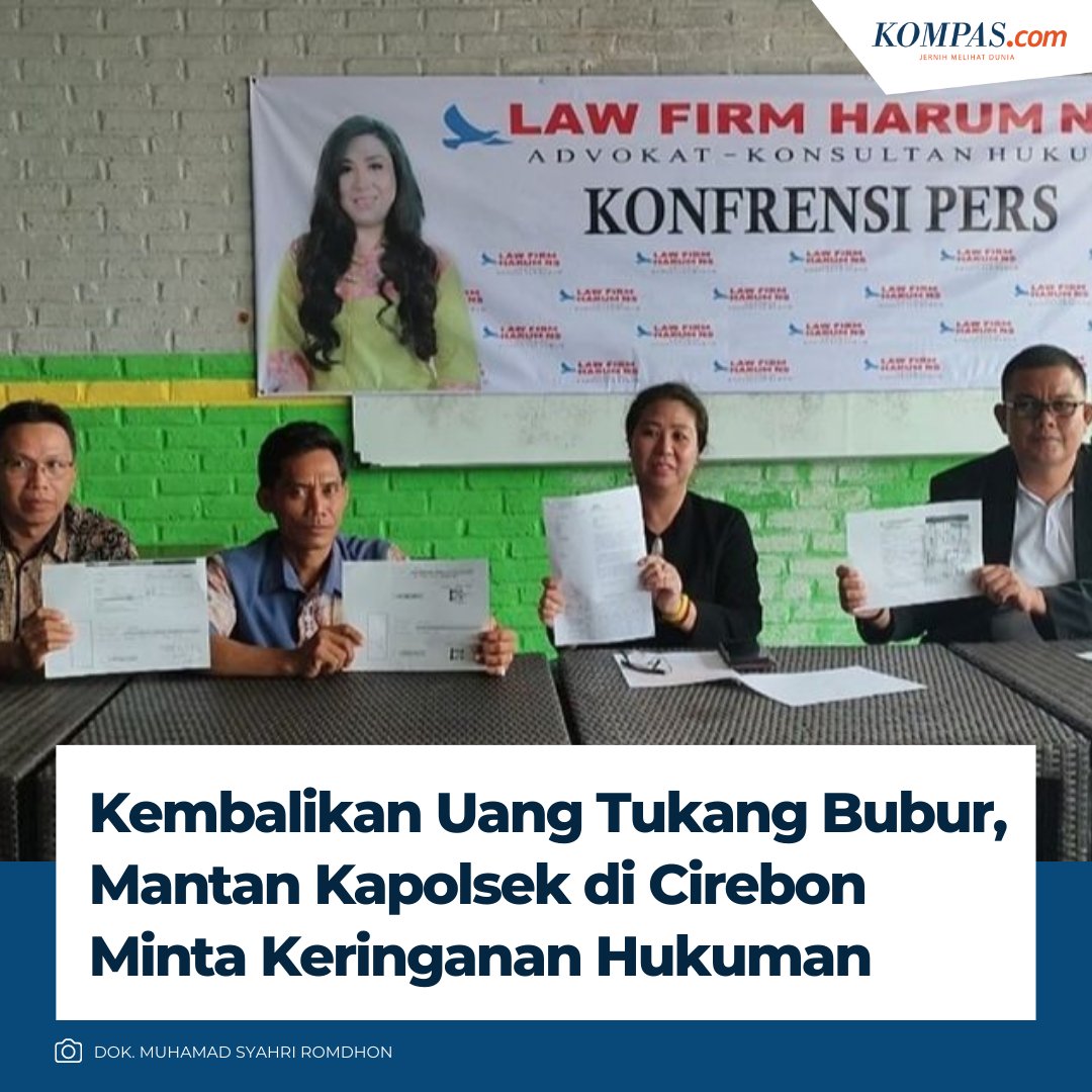 Kembalikan Uang Tukang Bubur, Mantan Kapolsek di Cirebon Minta Keringanan Hukuman

Baca selengkapnya di sini: bit.ly/3CJZoHH