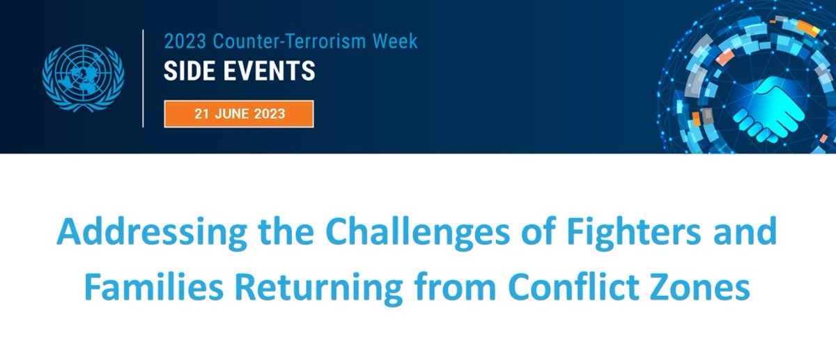 Today, during #CTWeek in New York, #Iraq 🇮🇶 #Netherlands 🇳🇱 #Tajikistan 🇹🇯 #USA 🇺🇸 #Uzbekistan 🇺🇿 @un_oct #UNCCT &amp; @bulaninstitute discussed successes and challenges in working with returnees from conflict zones, including through ”all-of-UN”🇺🇳 Global Framework. #PRR